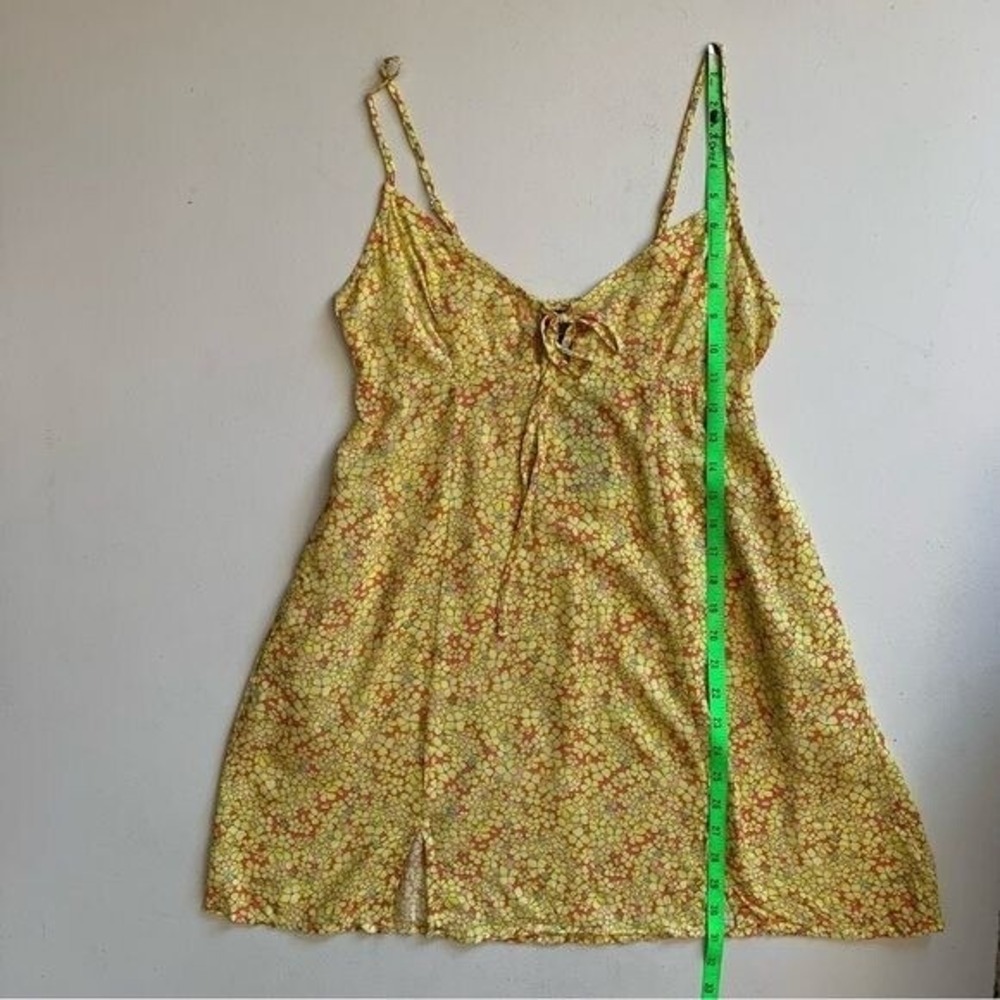 Wild Fable Slip Dress Size Medium Sleeveless Vibrant Yellow Floral NWT - Picture 15 of 16